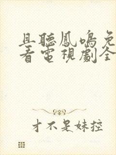 且听凤鸣免费观看电视剧全集剧情封面