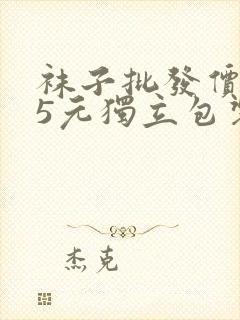 袜子批发价0.5元独立包装封面