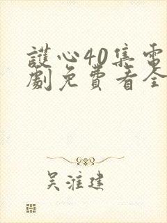 护心40集电视剧免费看全集