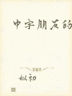 中字朋友的妈妈