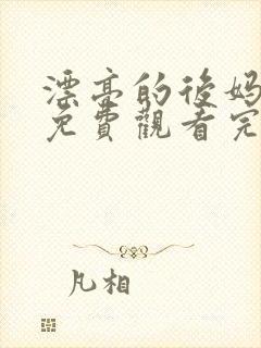 漂亮的后妈韩剧免费观看完整版电视剧