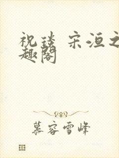 祝琰 宋洹之笔趣阁