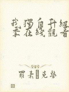 我独自升级第二季在线观看全集