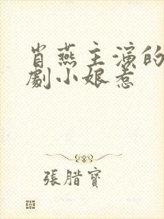 肖燕主演的电视剧小娘惹封面