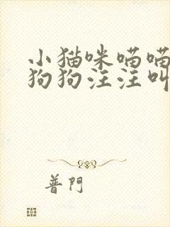 小猫咪喵喵叫小狗狗汪汪叫