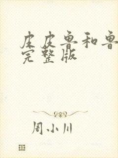 皮皮鲁和鲁西西完整版封面