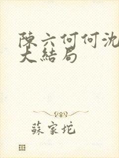 陈六何何沈轻舞大结局封面