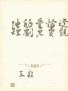 他的爱恰逢其时短剧免费观看全集完整版封面