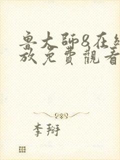 鲁大师8在线播放免费观看电视剧