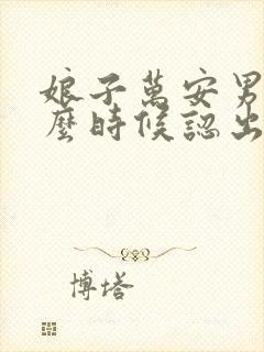 娘子万安男主什么时候认出女主封面