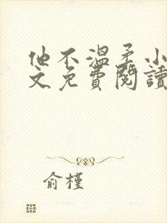 他不温柔小说全文免费阅读无弹窗封面