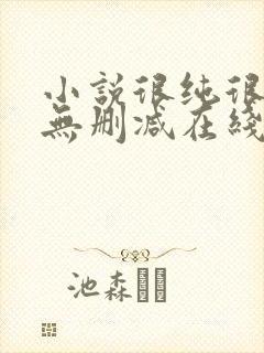 小说很纯很暧昧无删减在线阅读