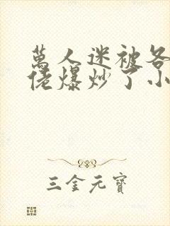 万人迷被各路大佬爆炒了小说封面