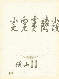 小向雪姨小说全文免费阅读最新章节封面