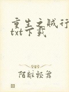 重生之贼行天下txt下载
