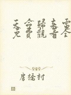 天命归来电视剧免费观看全集高清