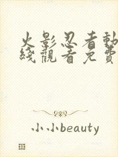 火影忍者动漫在线观看免费完整版封面