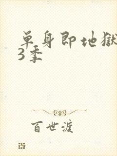 单身即地狱 第3季