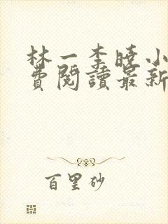 林一李晓小说免费阅读最新章节列表