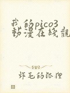 我的pico3动漫在线观看完整版免费高清