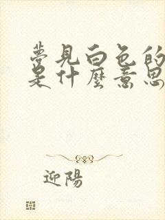 梦见白色的被子是什么意思