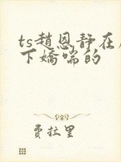 ts赵恩静在胯下娇喘的