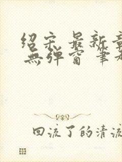 绍宋 最新章节 无弹窗 笔趣阁