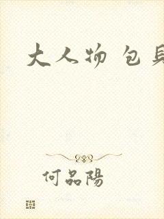 大人物 包贝尔封面