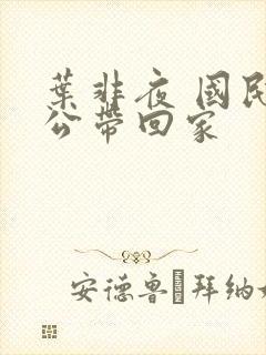 叶非夜 国民老公带回家