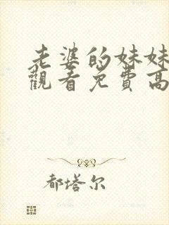 老婆的妹妹在线观看免费高清电视剧封面