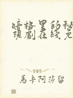 暗格里的秘密电视剧在线免费观看