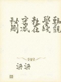 秘密教学韩漫无删减在线观看封面