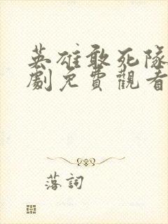 英雄敢死队电视剧免费观看