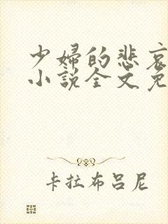 少妇的悲哀榆木小说全文免费阅读笔趣阁下载