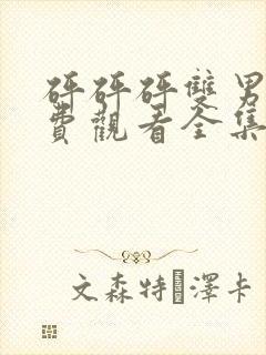 砰砰砰双男主免费观看全集高清版