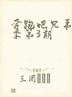 奔跑吧兄弟第七季第3期封面