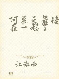 何慕天最后和谁在一起了