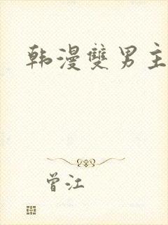 韩漫双男主车封面