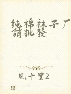 纯棉袜子厂家直销批发