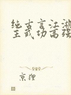 纯古言江湖文女主武功高强