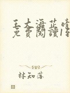 王大海芷晴正版免费阅读1到