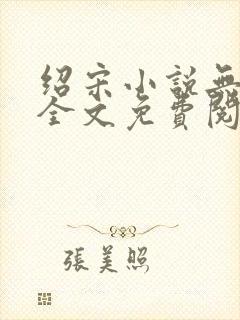 绍宋小说无弹窗全文免费阅读