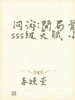 网游:开局觉醒sss级天赋 小说完整免费封面