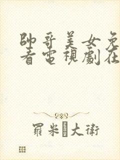 帅哥美女免费观看电视剧在线高清