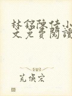 林铭陈佳小说全文免费阅读最新章节