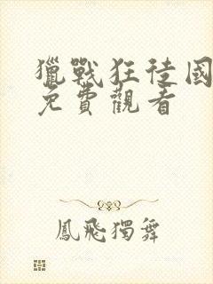 猎战狂徒国语版免费观看