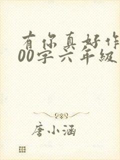 有你真好作文600字六年级关于妈妈封面