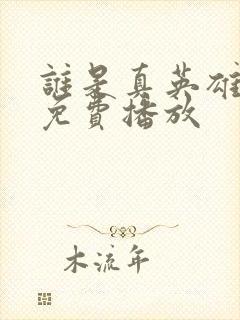 谁是真英雄高清免费播放封面