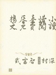 杨辰秦惜小说全文免费阅读最新章节封面