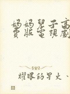 妈妈儿子高清免费版电视剧在线播放封面